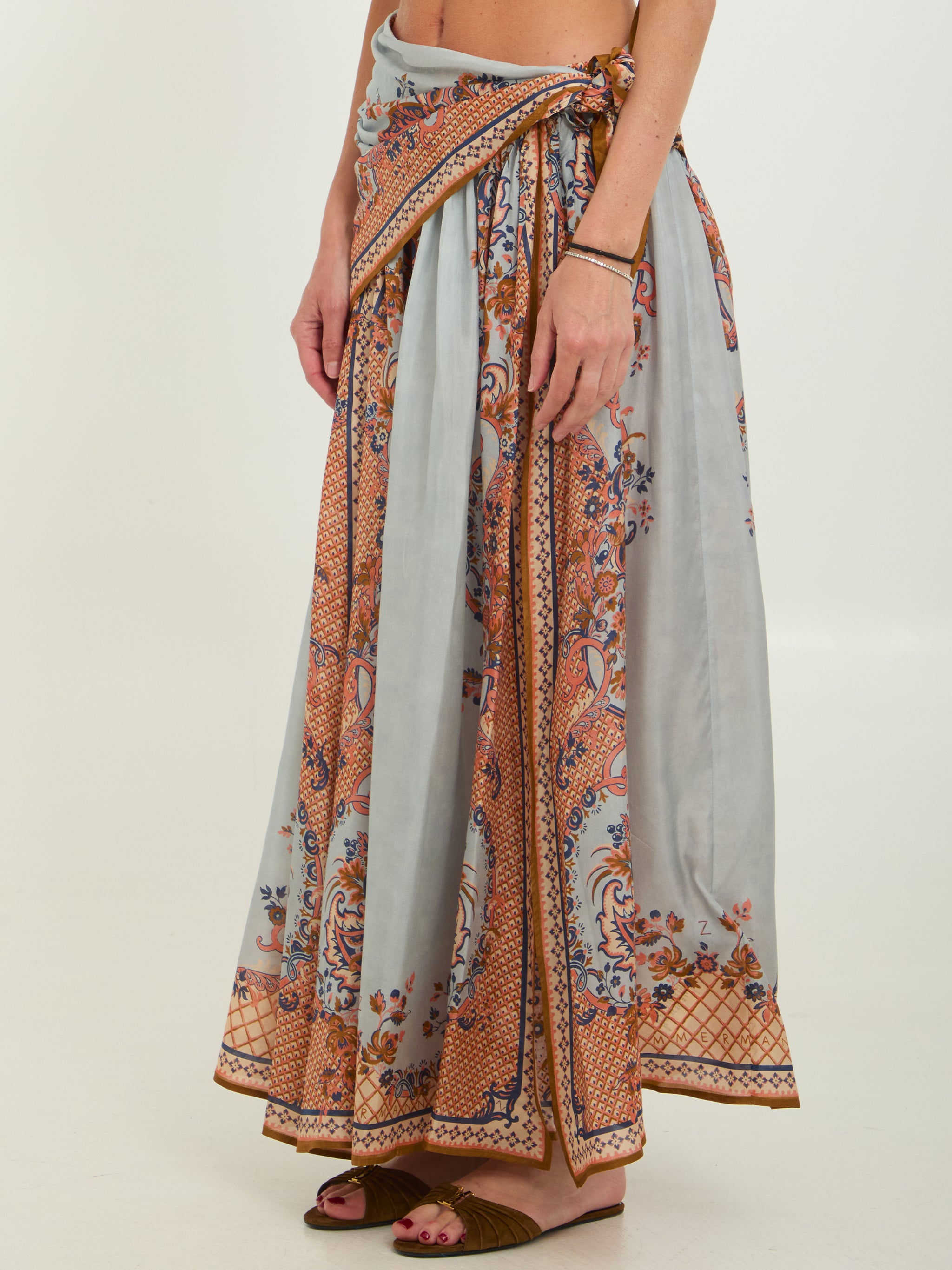 aster scarf midi skirt