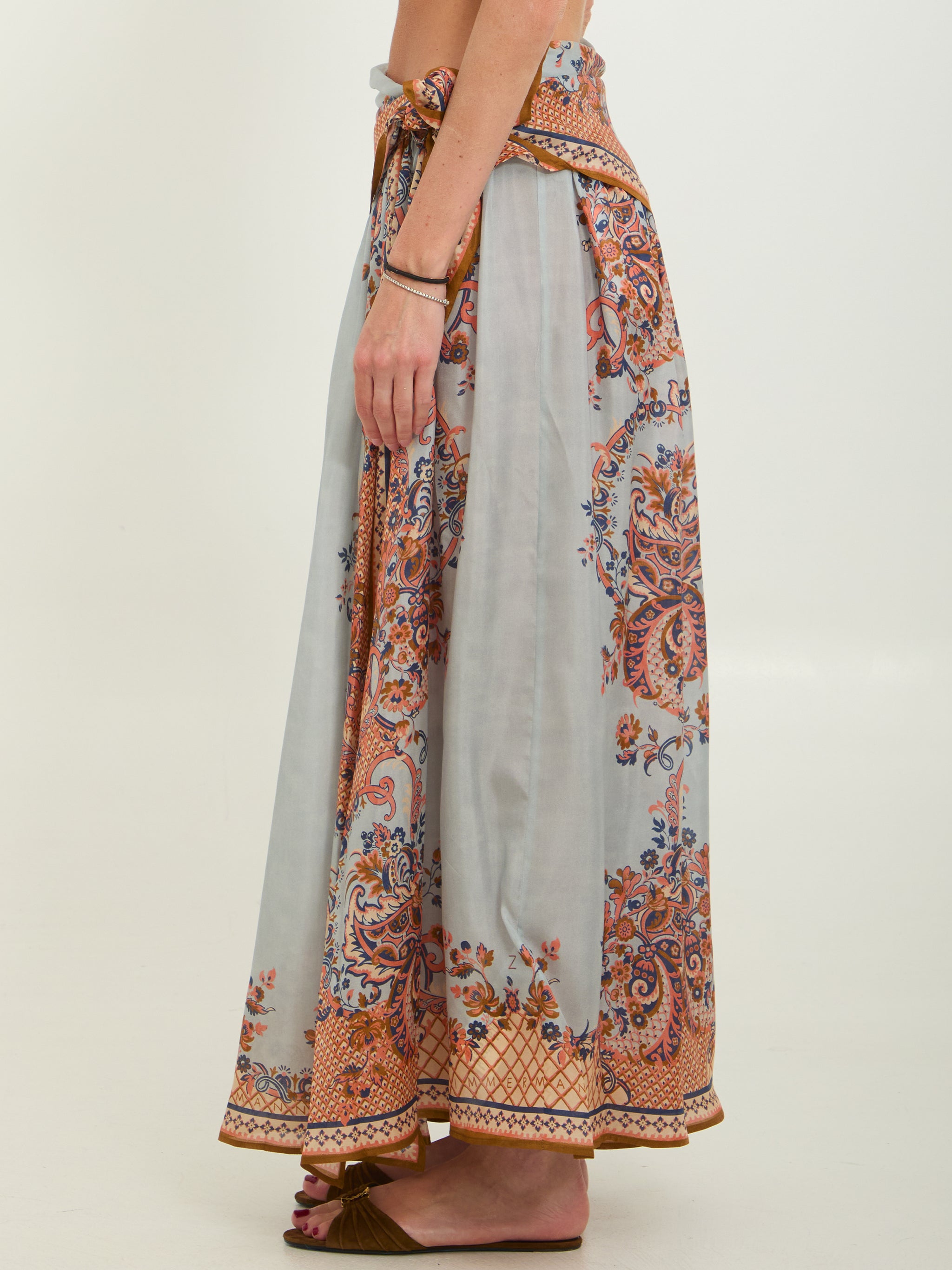 aster scarf midi skirt