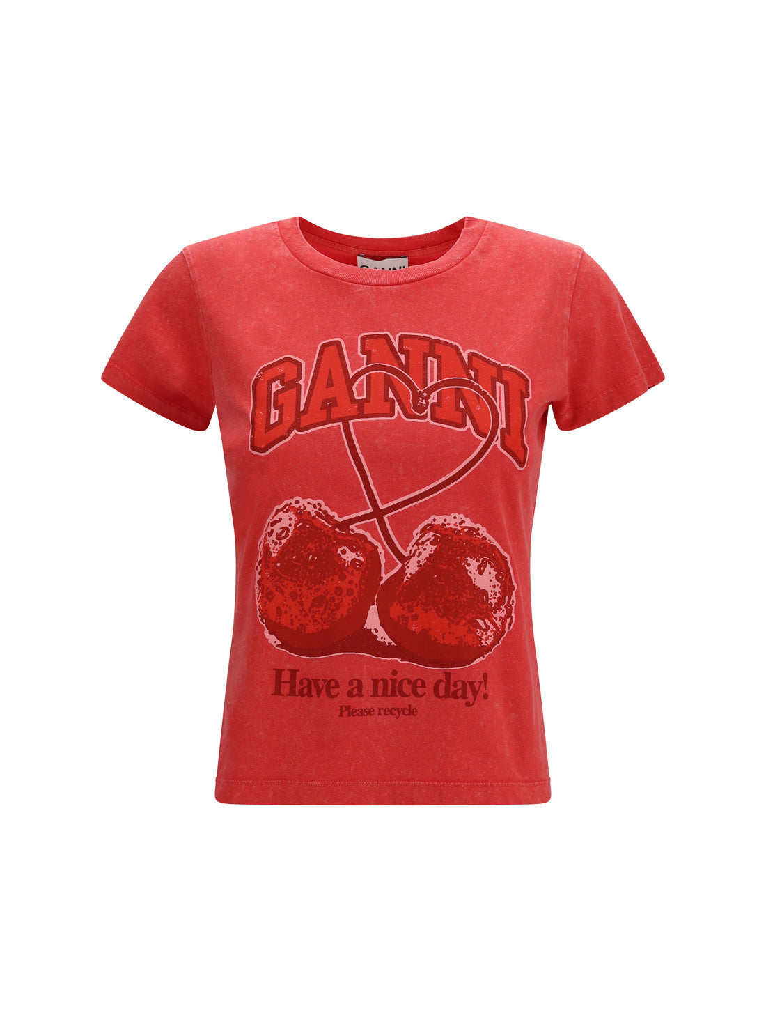 GANNI L future cherry t-shirt by ganni