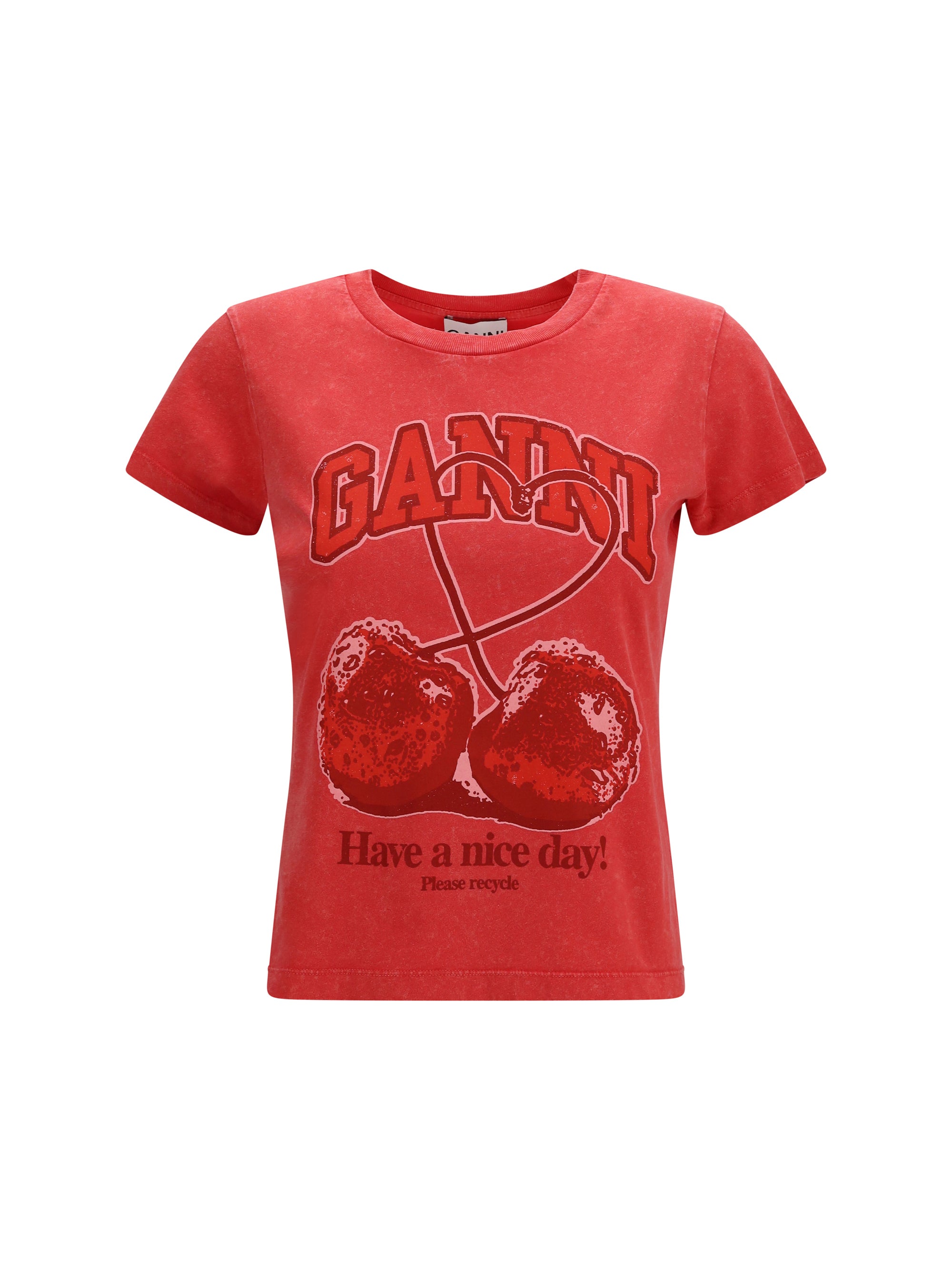 future cherry t-shirt by ganni