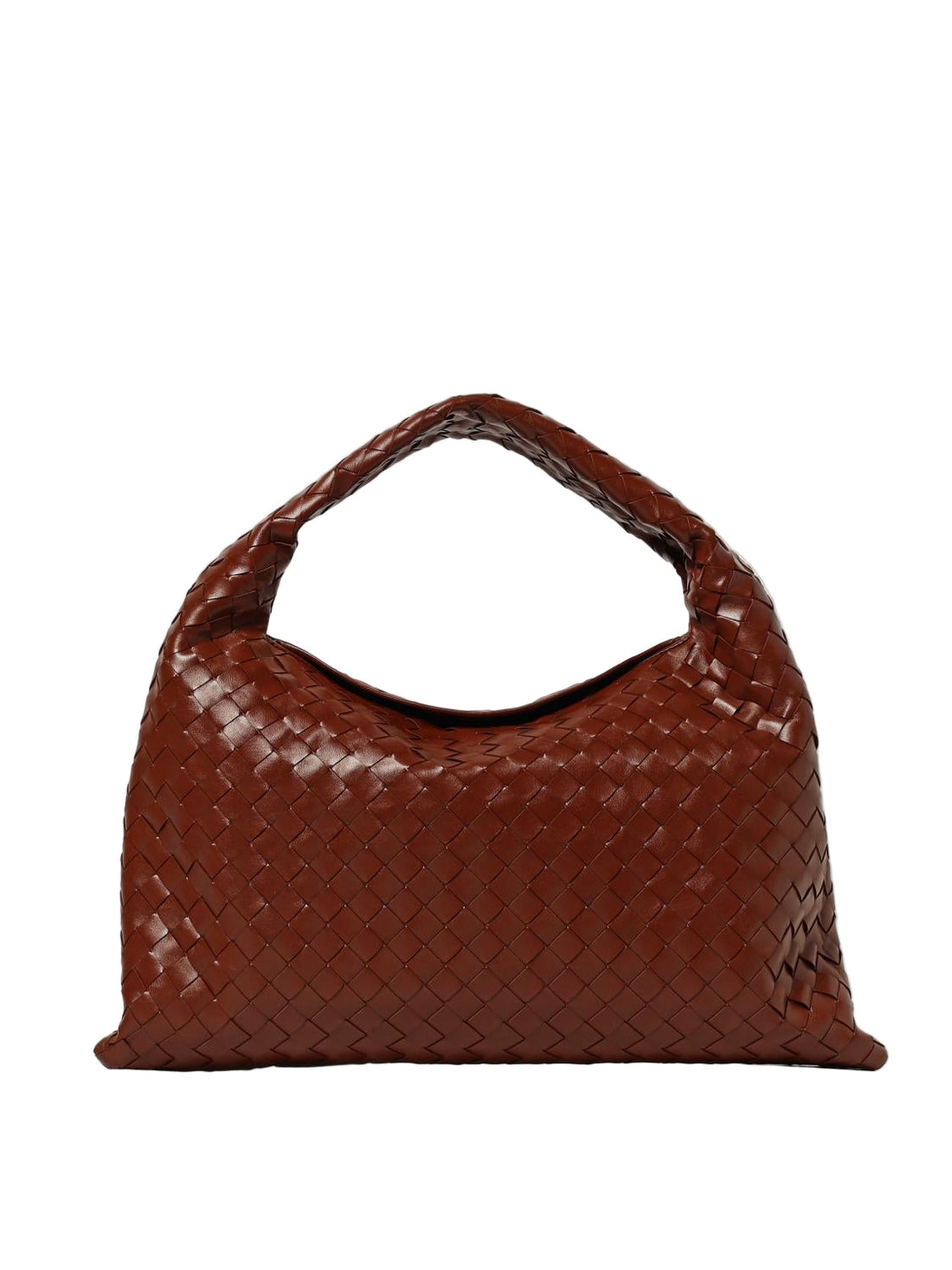 BOTTEGA VENETA Small Hop Leather Shoulder Bag – Burgundy