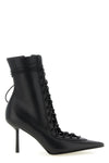 le silla colette ankle boots in soft black lambskin defines a tapered and rigoro