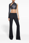 oblique tailored wool blend bootcut pants