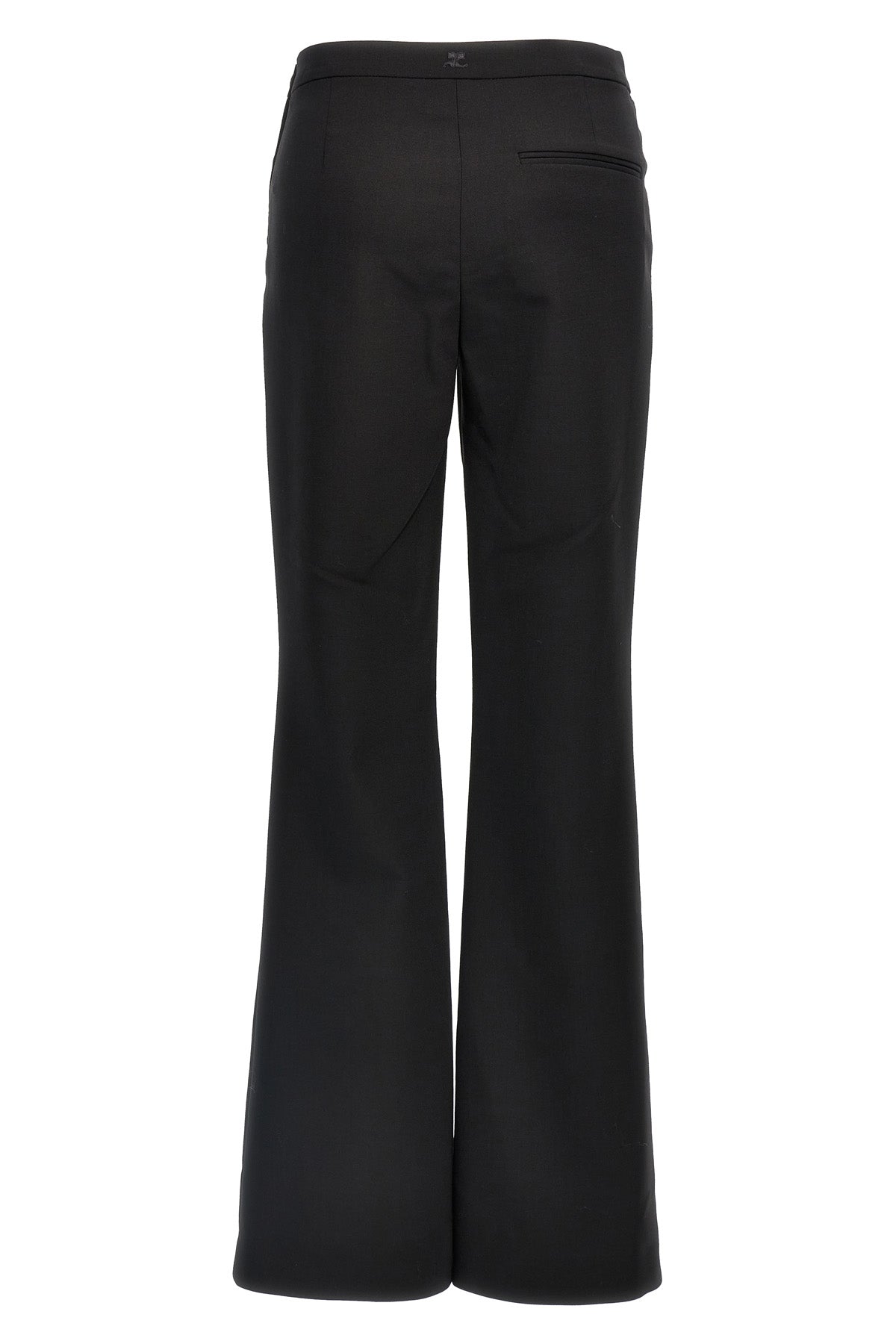 oblique tailored wool blend bootcut pants