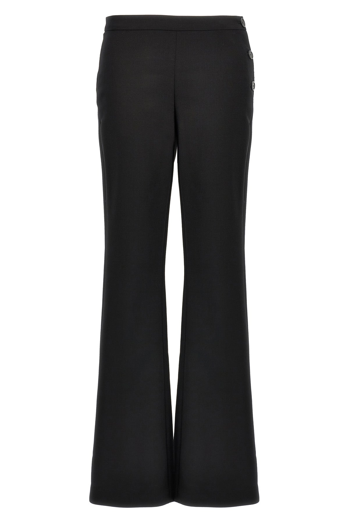 oblique tailored wool blend bootcut pants