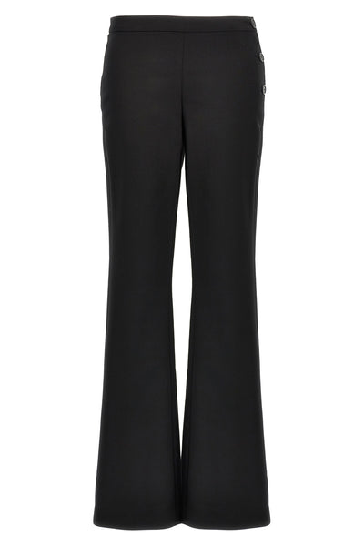 oblique tailored wool blend bootcut pants