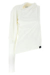 asymetrique off the shoulder cotton t-shirt