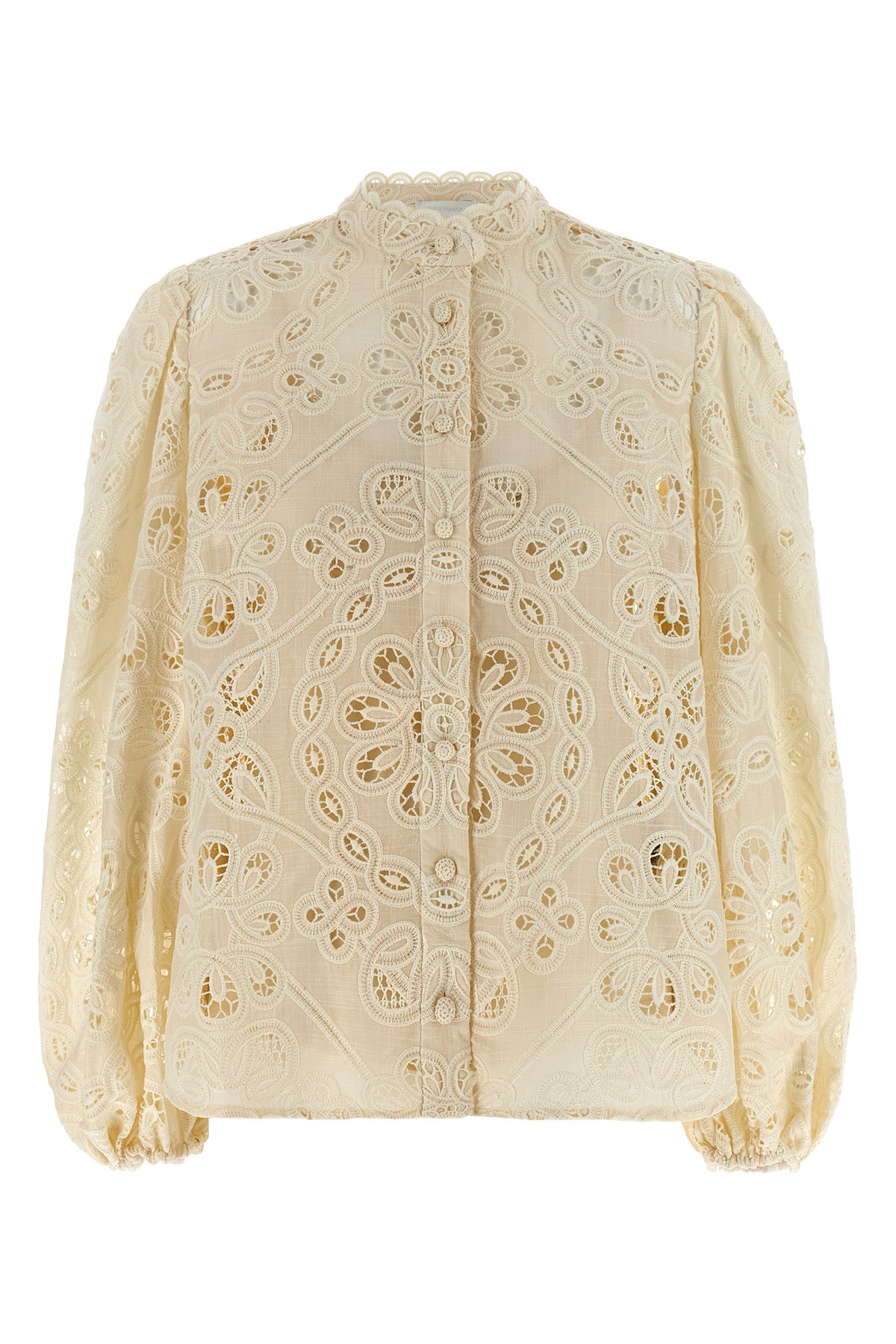 rhiannon blouse in embroidered and perforated cotton