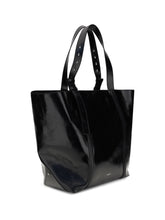 GOLDEN GOOSE OS glossy leather tote bag
