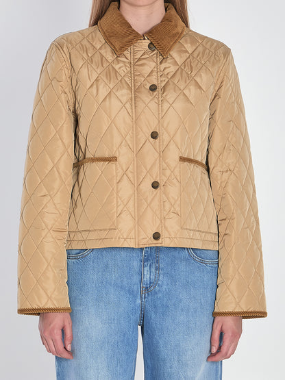 BURBERRY M cropped quilted jacket