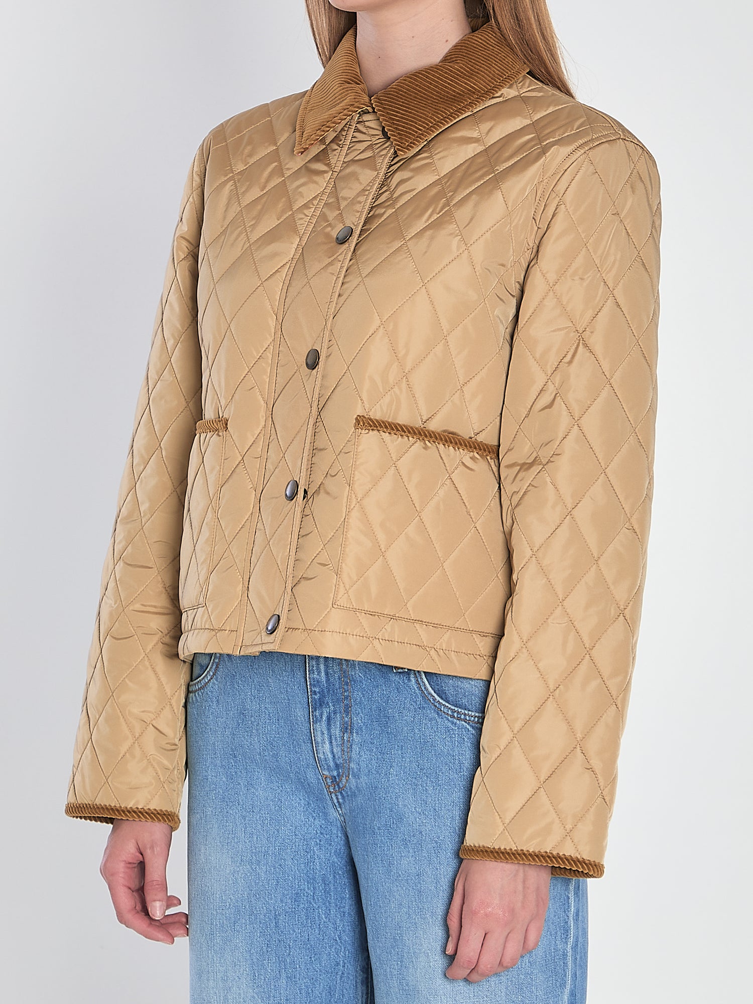 BURBERRY M cropped quilted jacket
