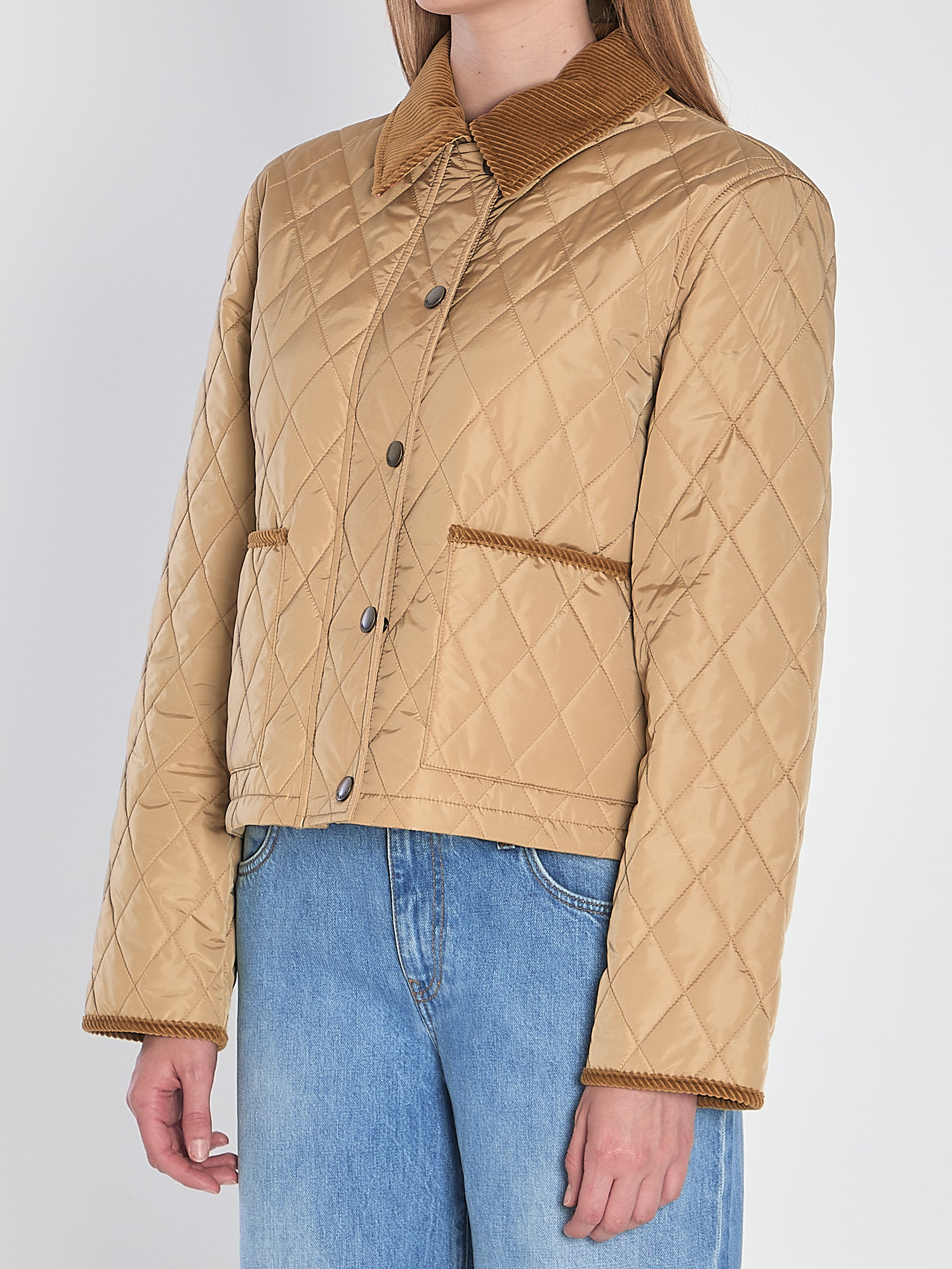 BURBERRY M cropped quilted jacket