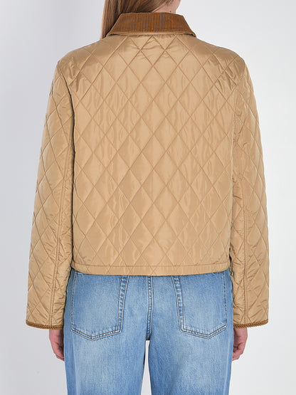 BURBERRY M cropped quilted jacket