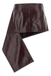 fold vinyl mini vinyl skirt