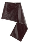 fold vinyl mini vinyl skirt