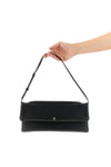 smooth calf leather wrist clutch