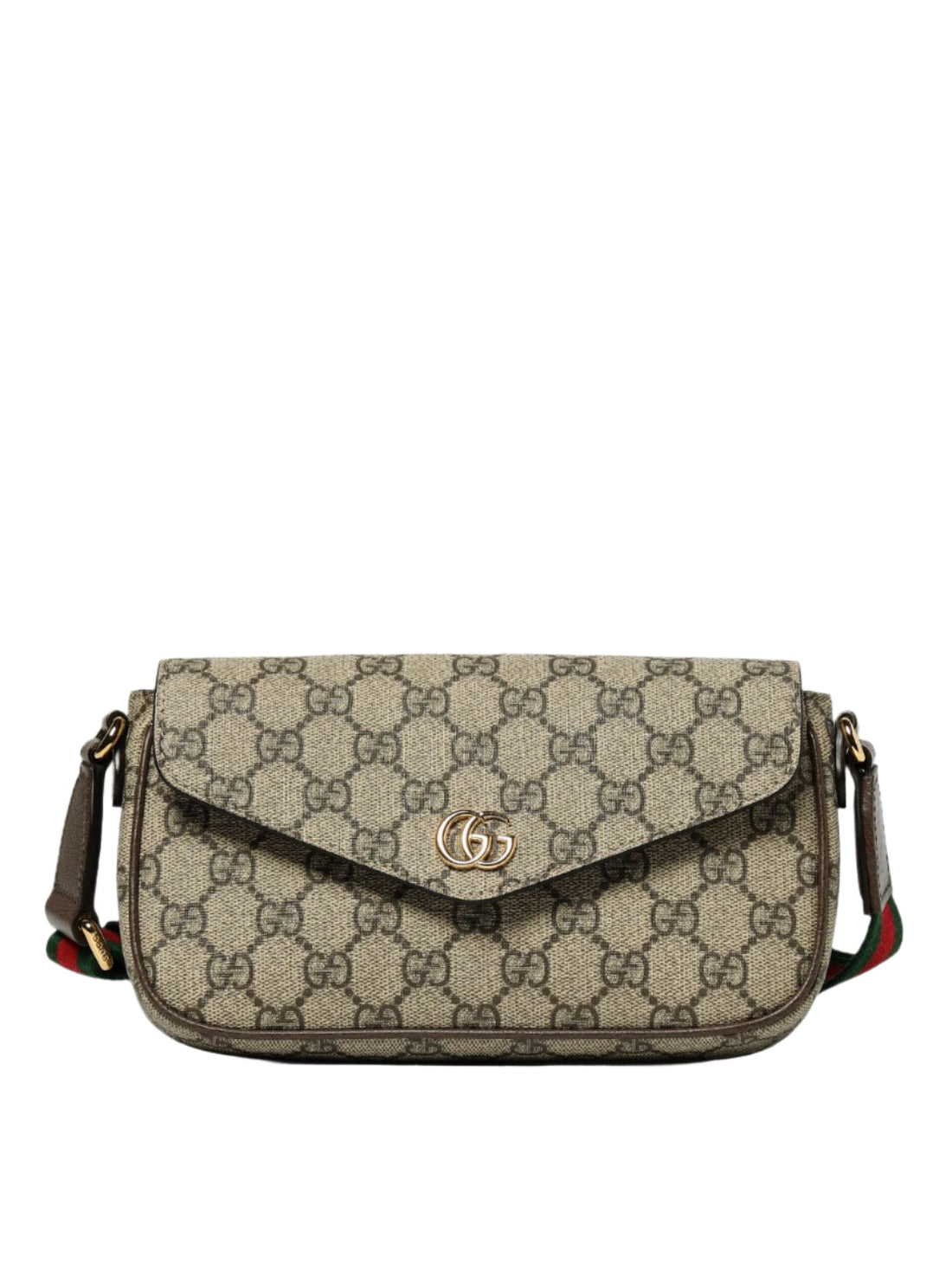 GUCCI Gucci Ophidia Supreme Pochette Crossbody Bag – Taupe