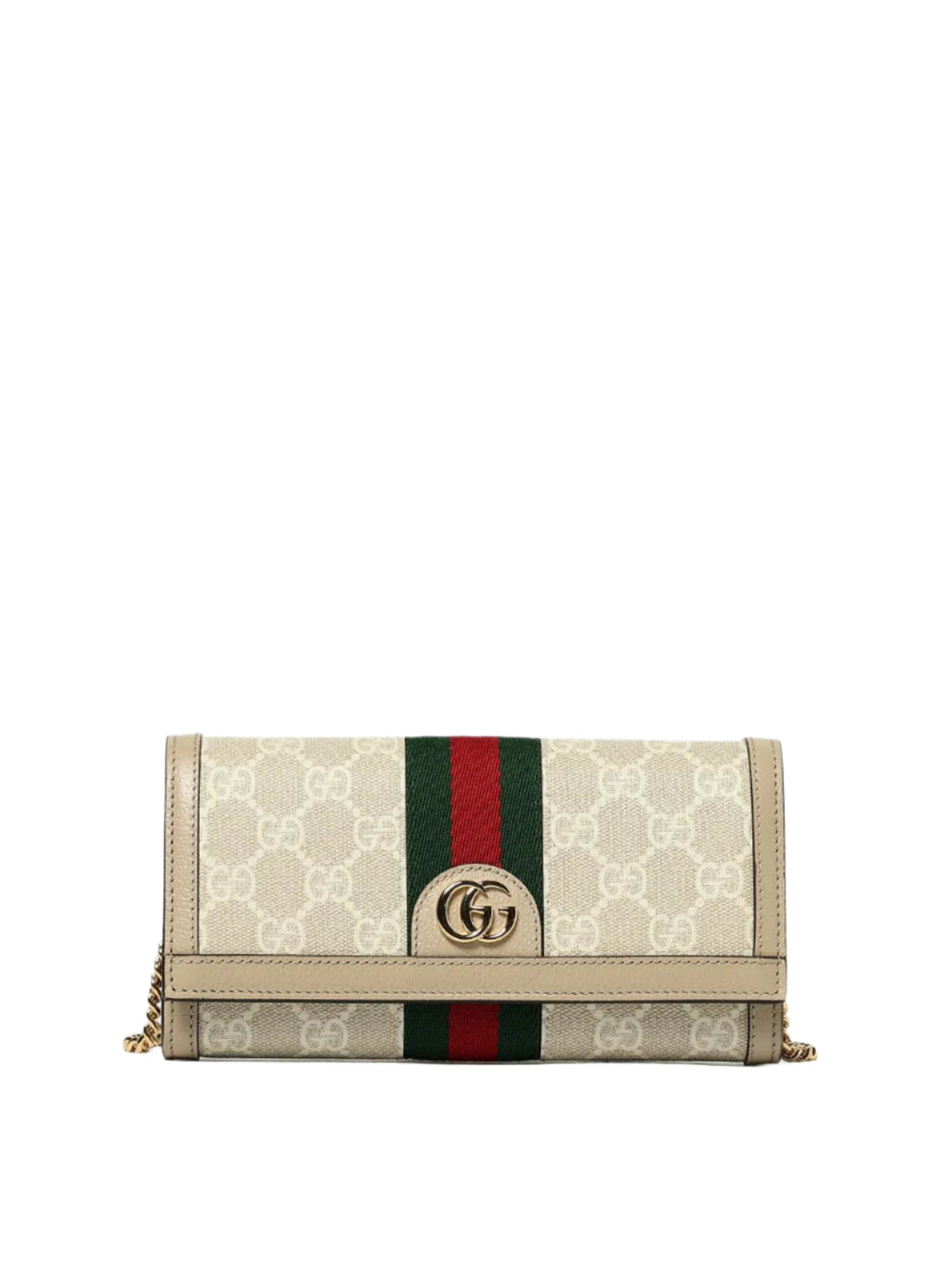 GUCCI Gucci Ophdia Chain Wallet – Beige
