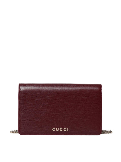 GG Marmont Leather Chain Wallet