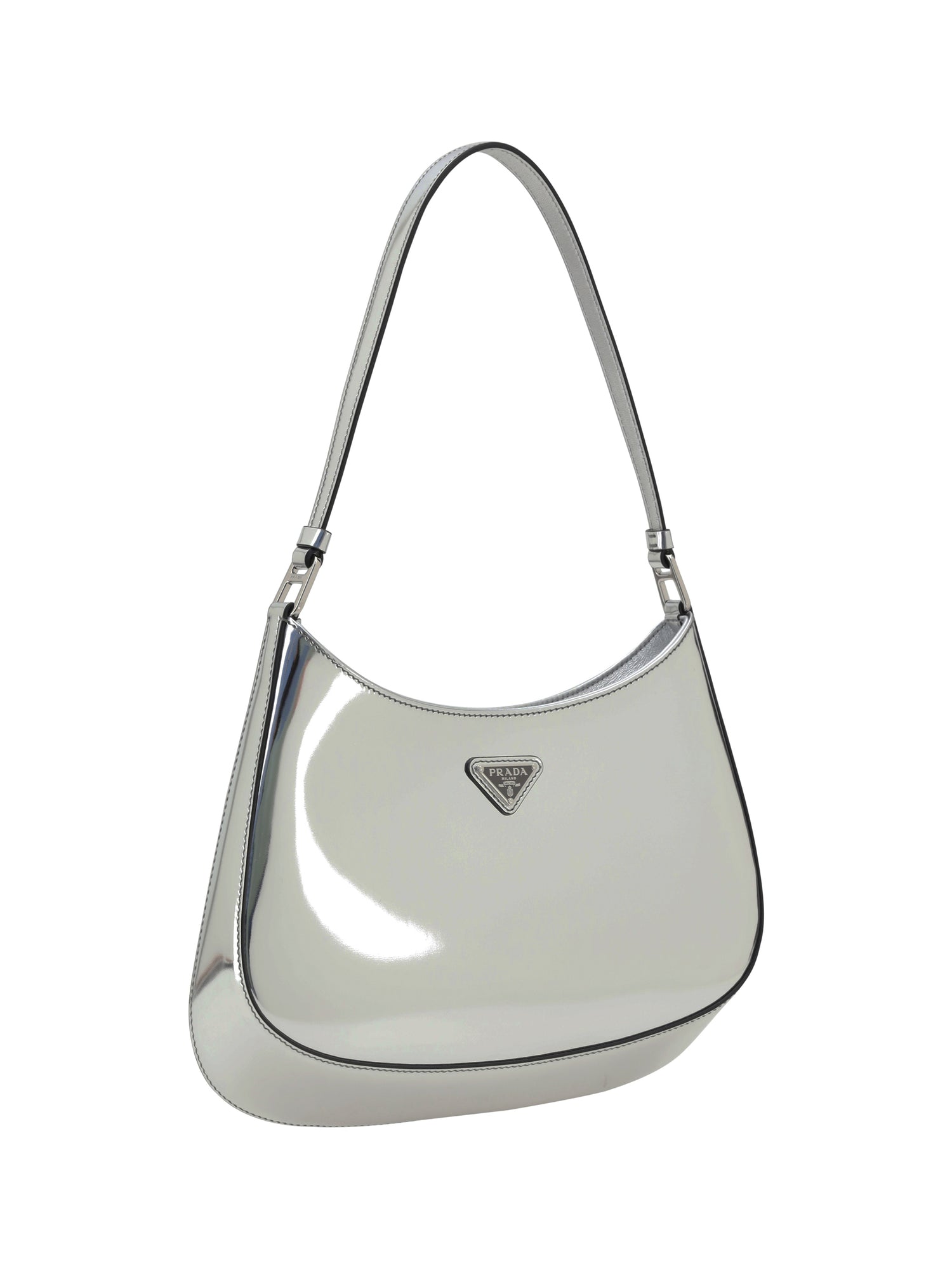 patented leather shoulder bag