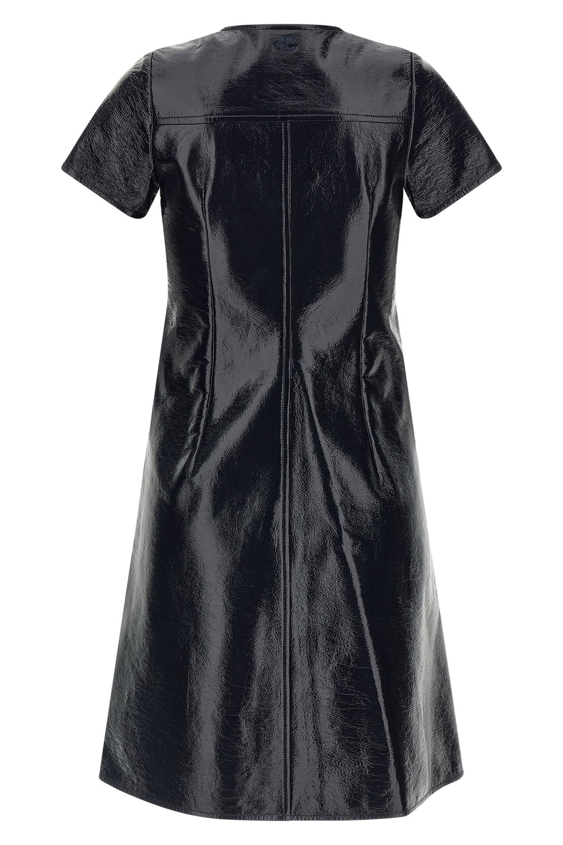 COURRÈGES 34 the short dress courrèges 2-pocket vinyl redefines the aesthetic codes of the