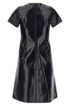 the short dress courrèges 2-pocket vinyl redefines the aesthetic codes of the