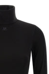 the jersey mockneck courrèges bodysuit redefines the codes of the female silho
