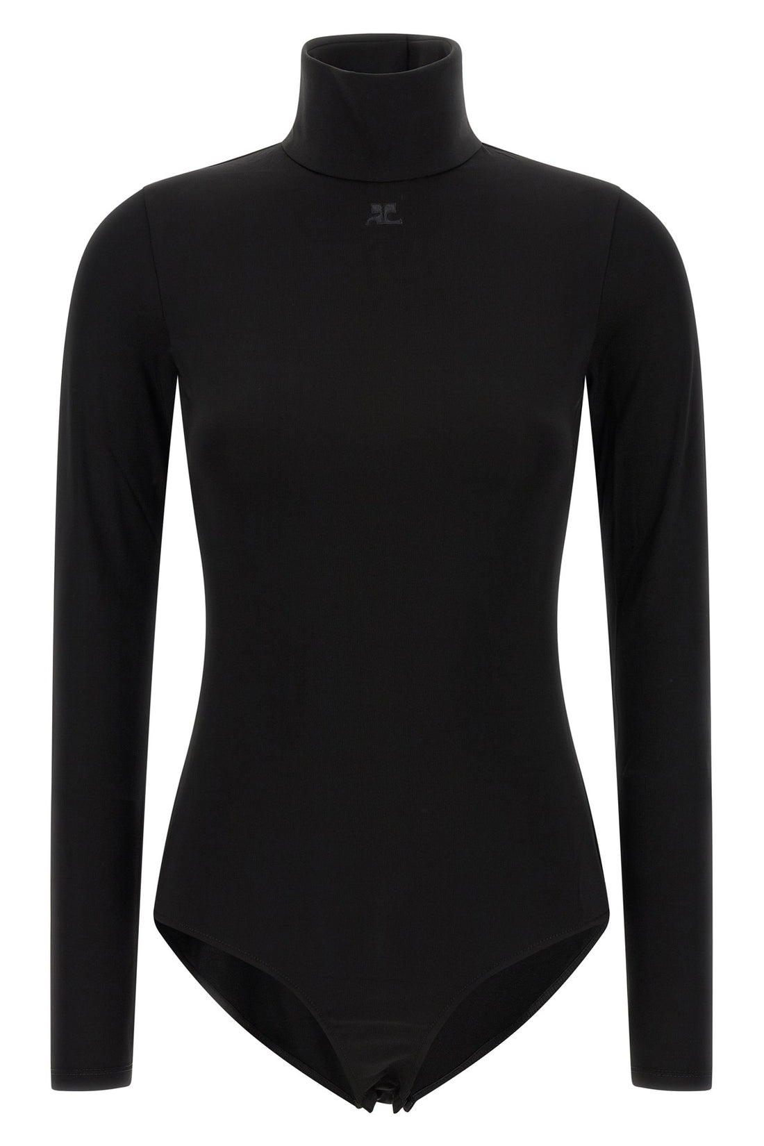 COURRÈGES L the jersey mockneck courrèges bodysuit redefines the codes of the female silho