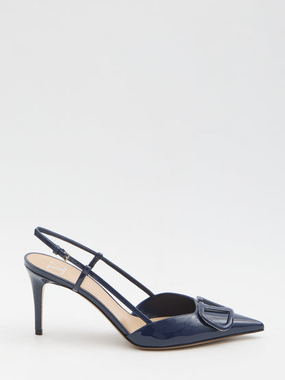VALENTINO GARAVANI 36 vlogo signature slingback pumps