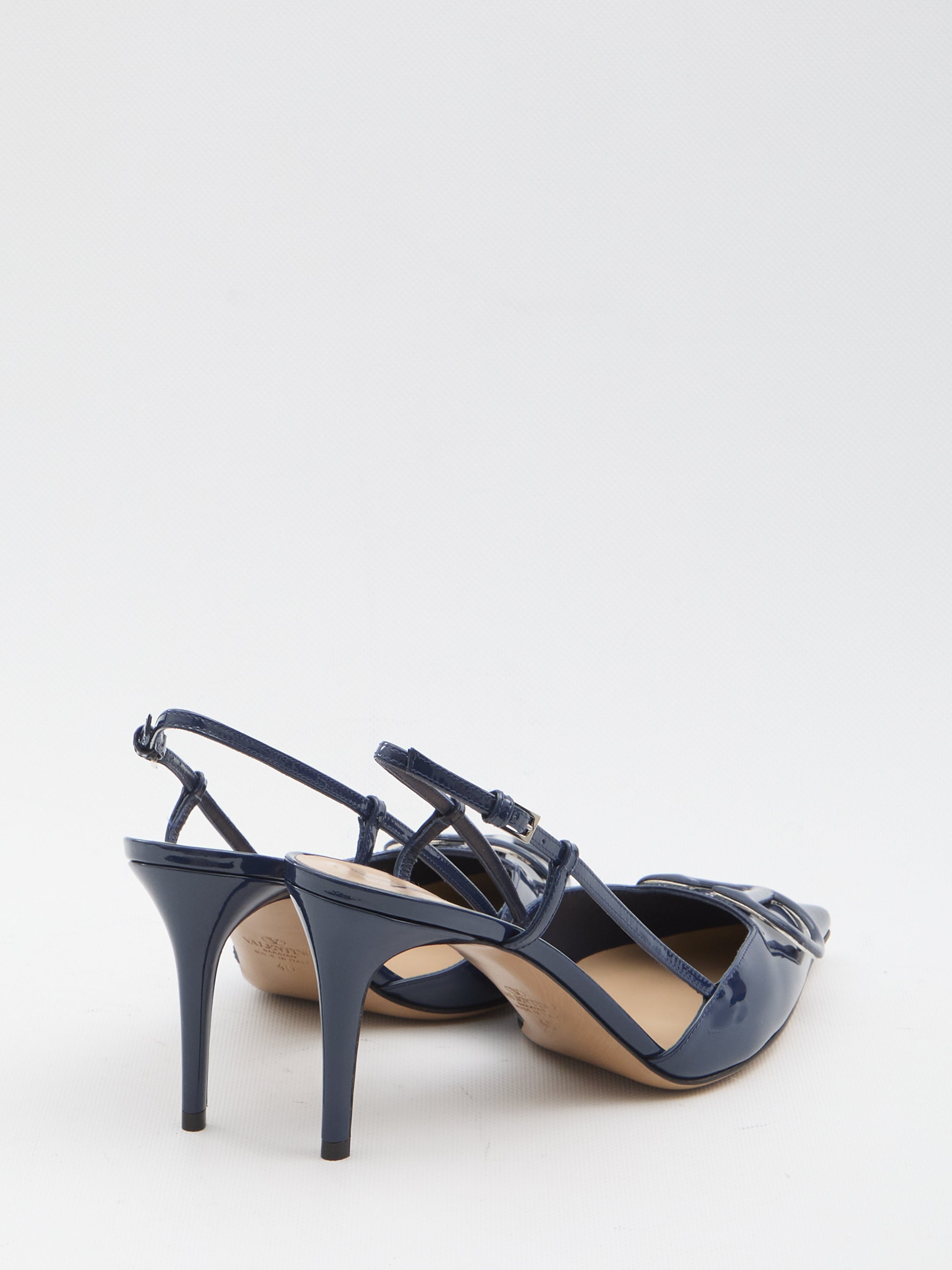 VALENTINO GARAVANI 36 vlogo signature slingback pumps