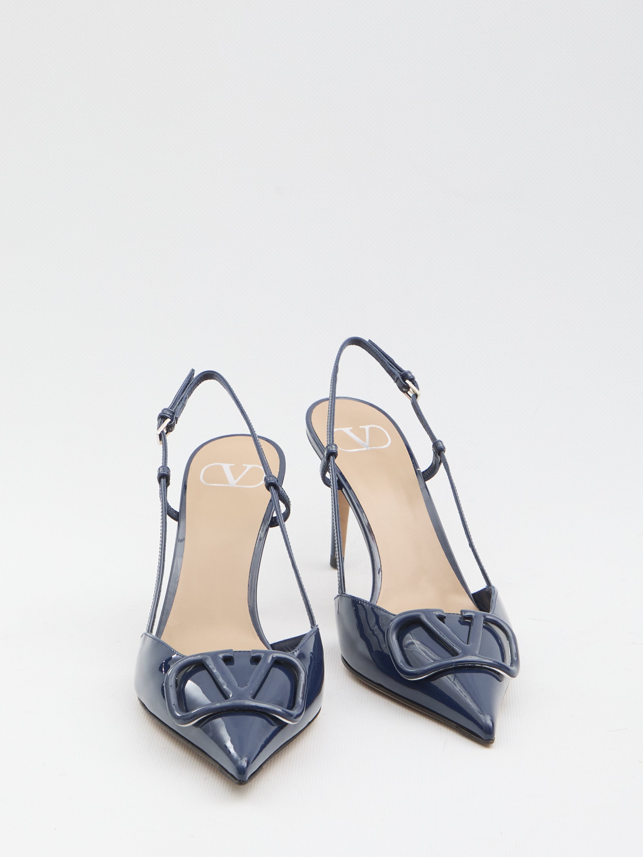 VALENTINO GARAVANI 36 vlogo signature slingback pumps