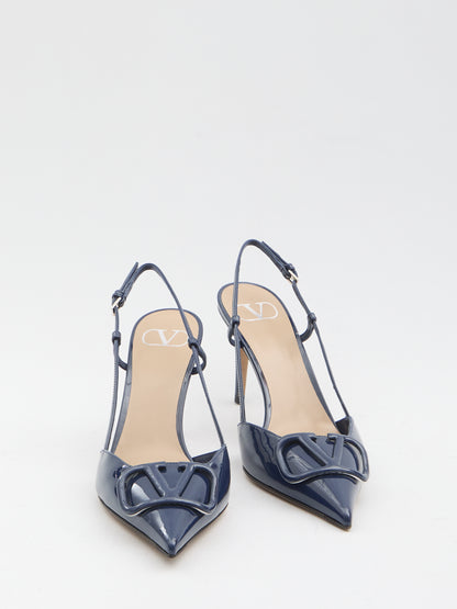 VALENTINO GARAVANI 36 vlogo signature slingback pumps