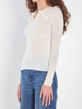 CHLOE 38 shirt with lace collar