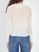 CHLOE 38 shirt with lace collar