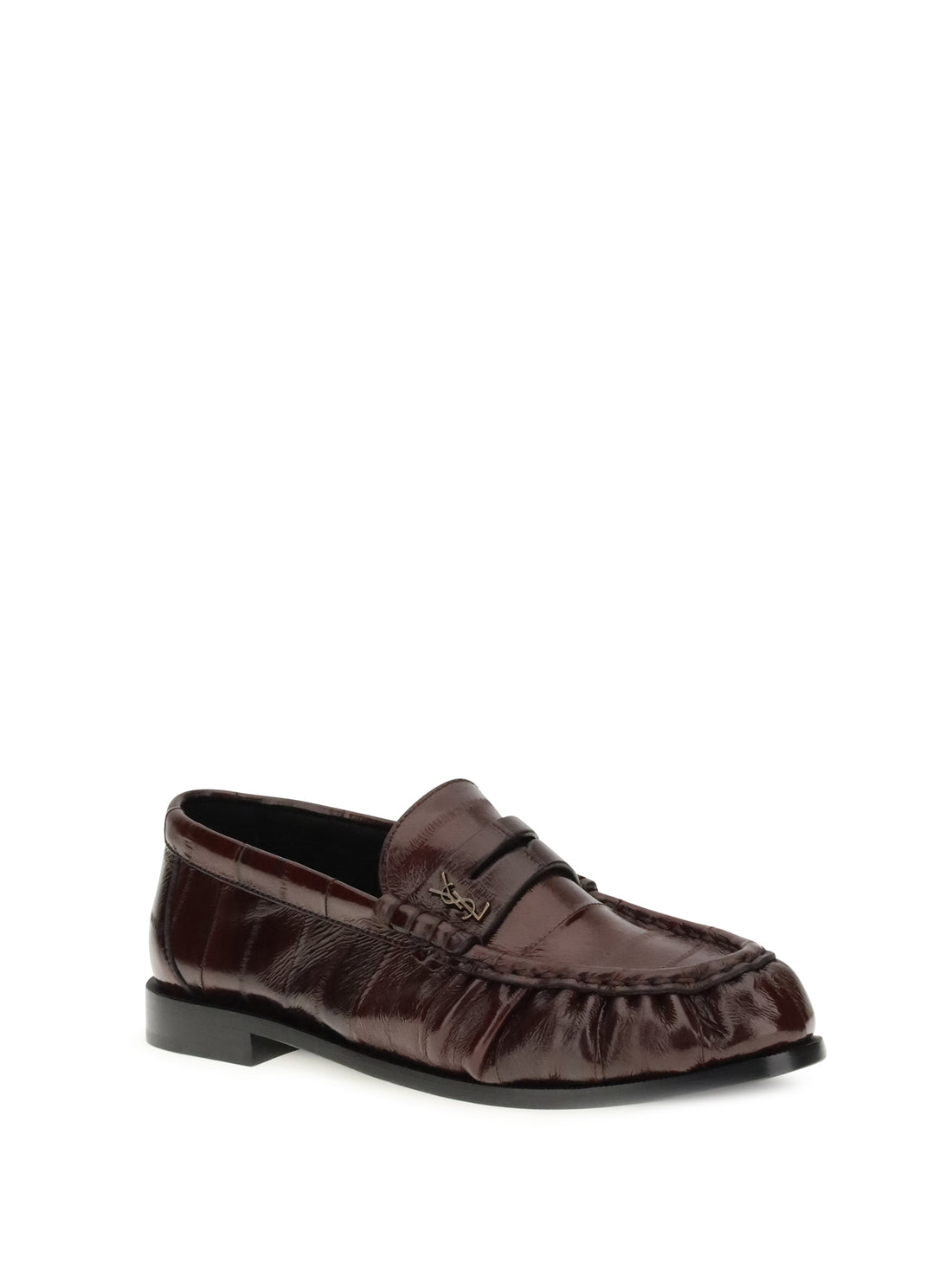 SAINT LAURENT 40 flexible patent eel le loafer loafers