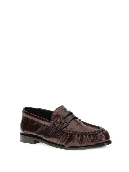 SAINT LAURENT 40 flexible patent eel le loafer loafers