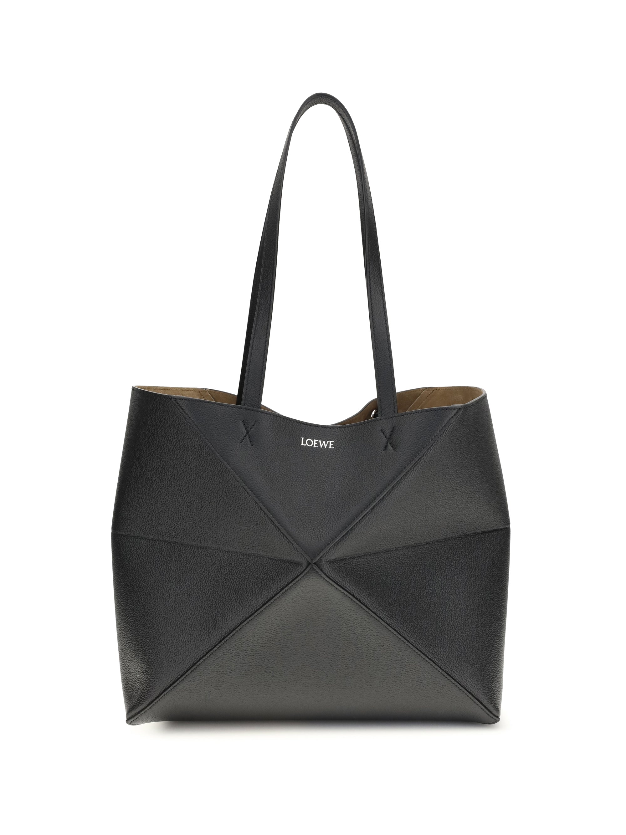 medium puzzle fold tote bag