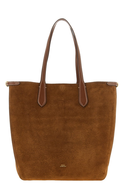 the polo ralph lauren bellport shoulder bag is distinguished by a capacious si