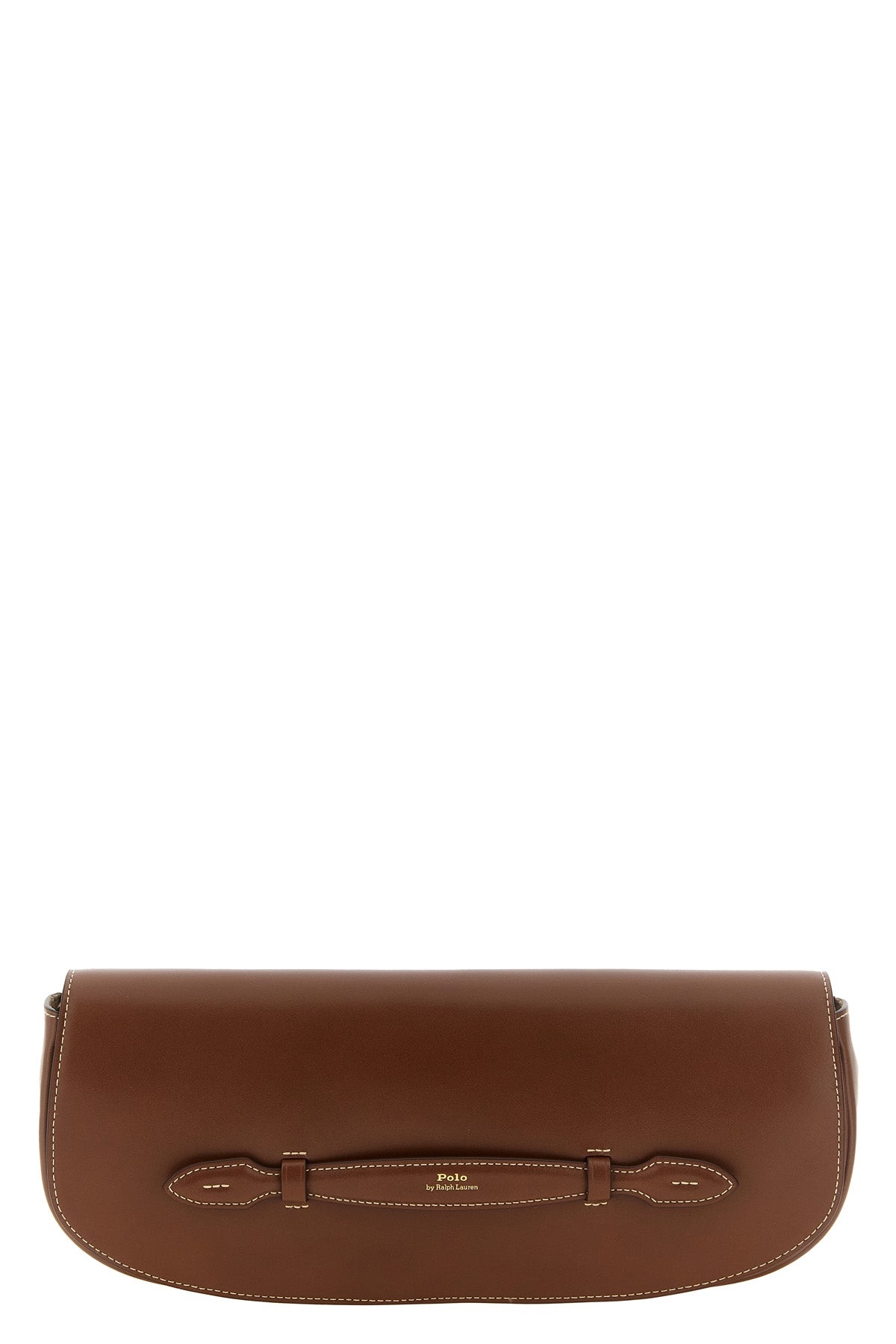 the polo ralph lauren bellport clutch stands out for its elongated and structu