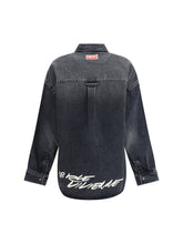 KENZO 36 kenzo x futura workwear embroidered japanese denim shirt