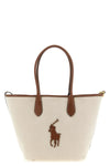 medium shopping bag in cotton canvas canvas