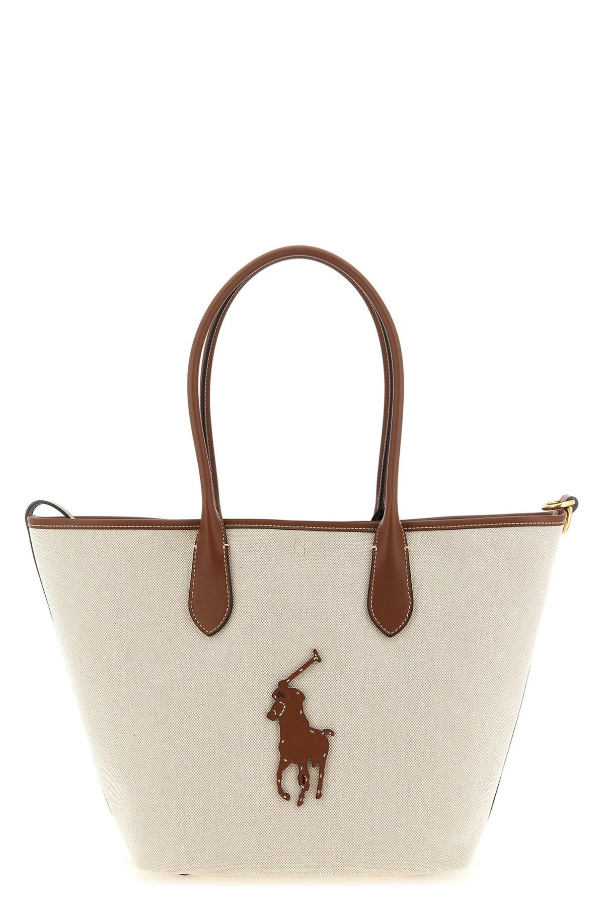 medium shopping bag in cotton canvas canvas