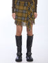 BURBERRY M check scarf skirt