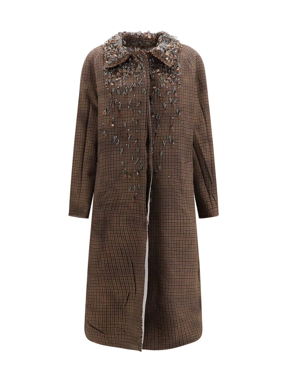 PRADA 40 reversible single-breasted coat with gocce details