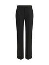 pinstriped tailored pants