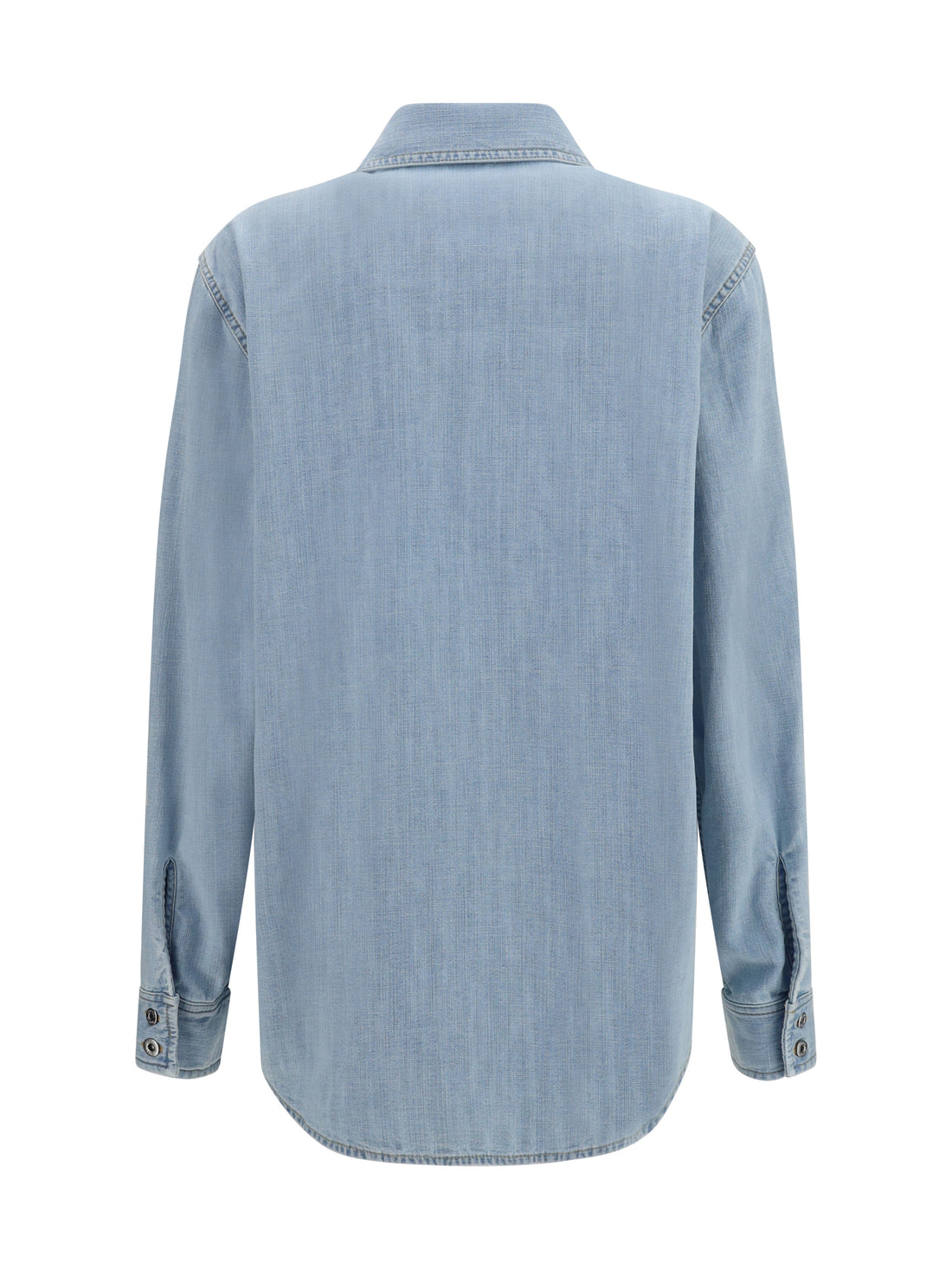 BOTTEGA VENETA 46 sky bleached oversize denim shirt