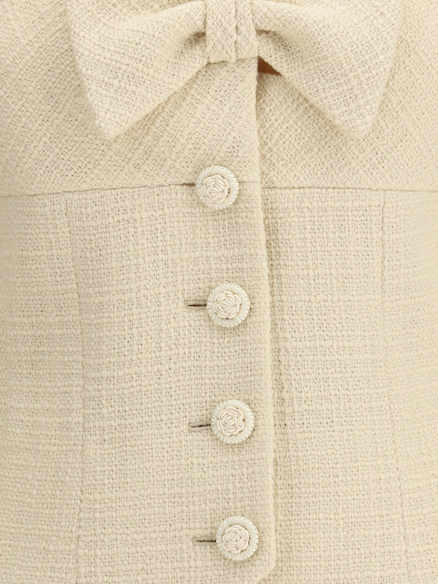 VALENTINO 46 short jacket in plain wool tweed