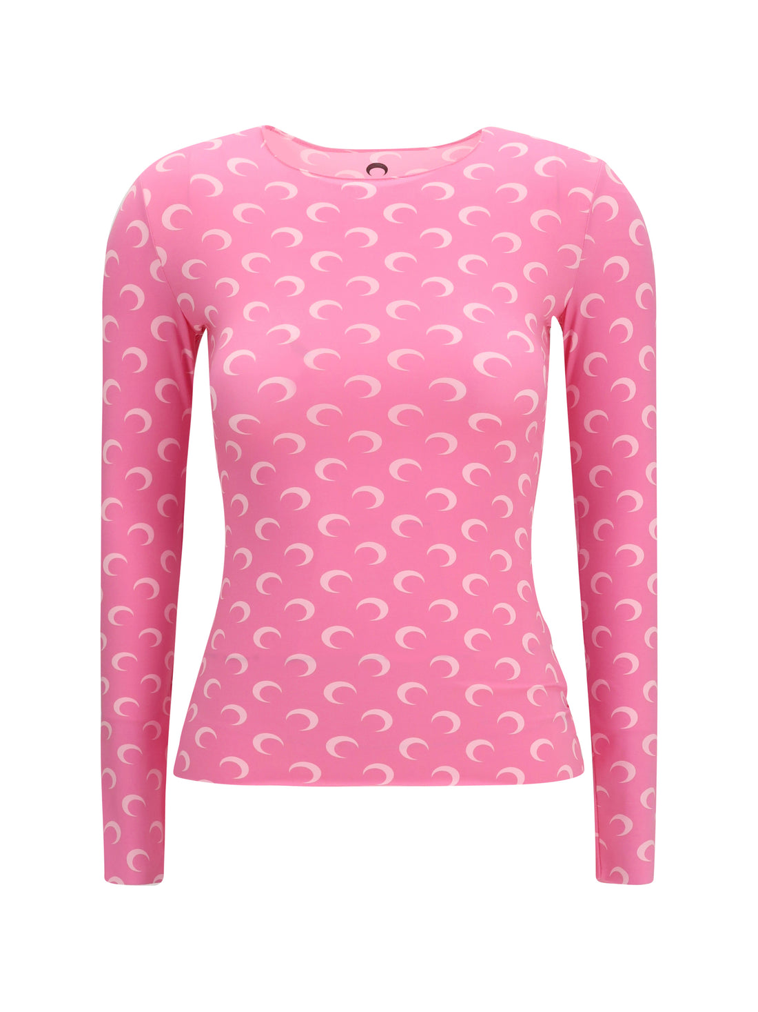 MARINE SERRE L long-sleeve top with iconic all-over contrasting moon logo print
