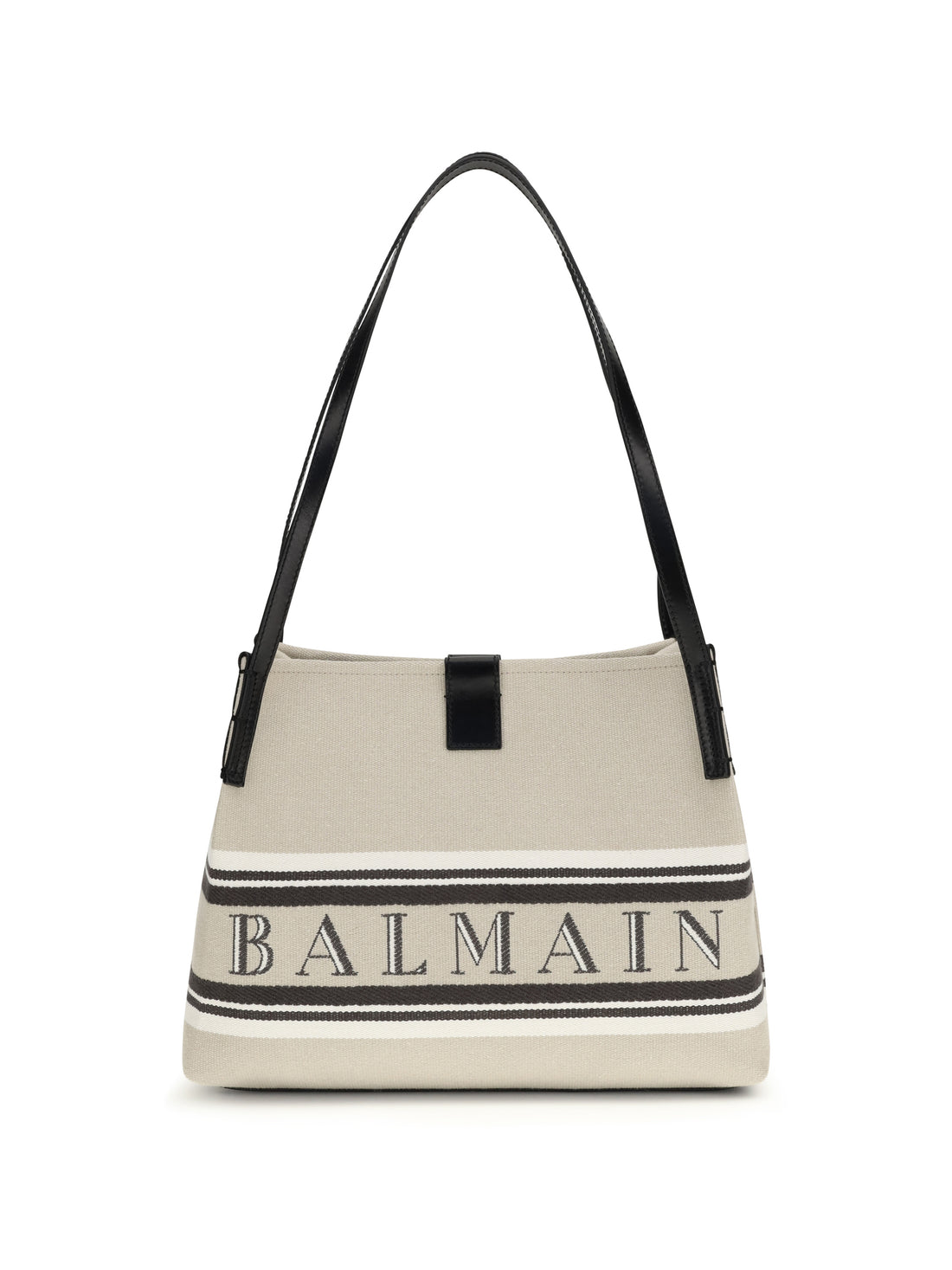 BALMAIN OS canvas shoulder bag