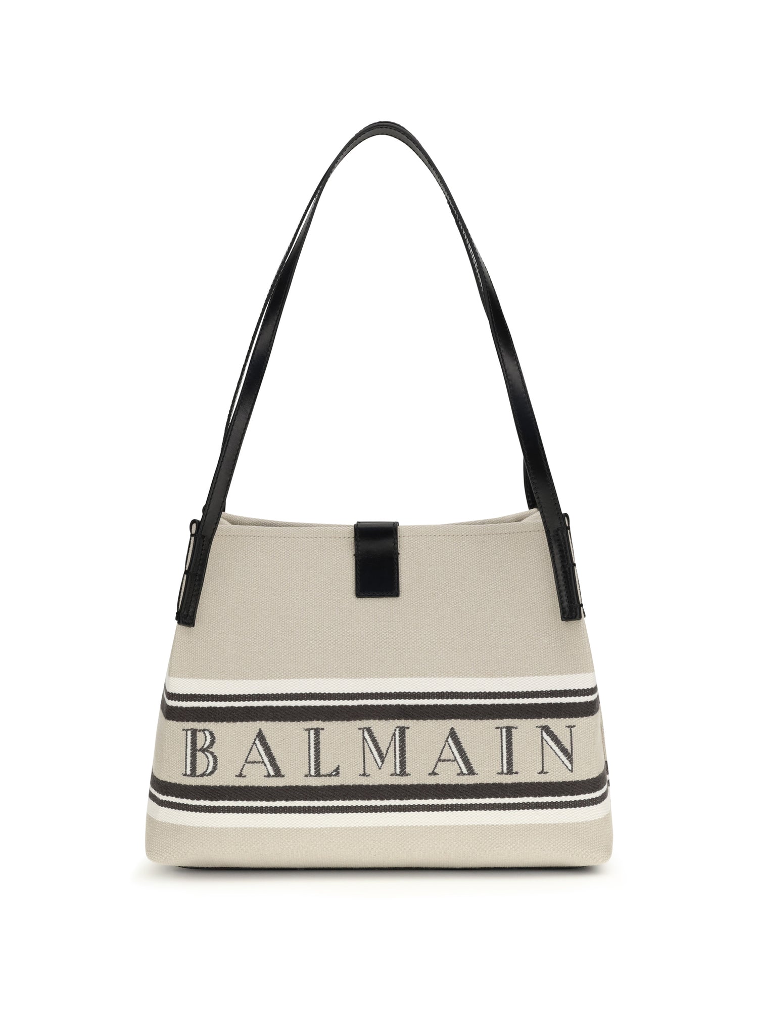 BALMAIN OS canvas shoulder bag